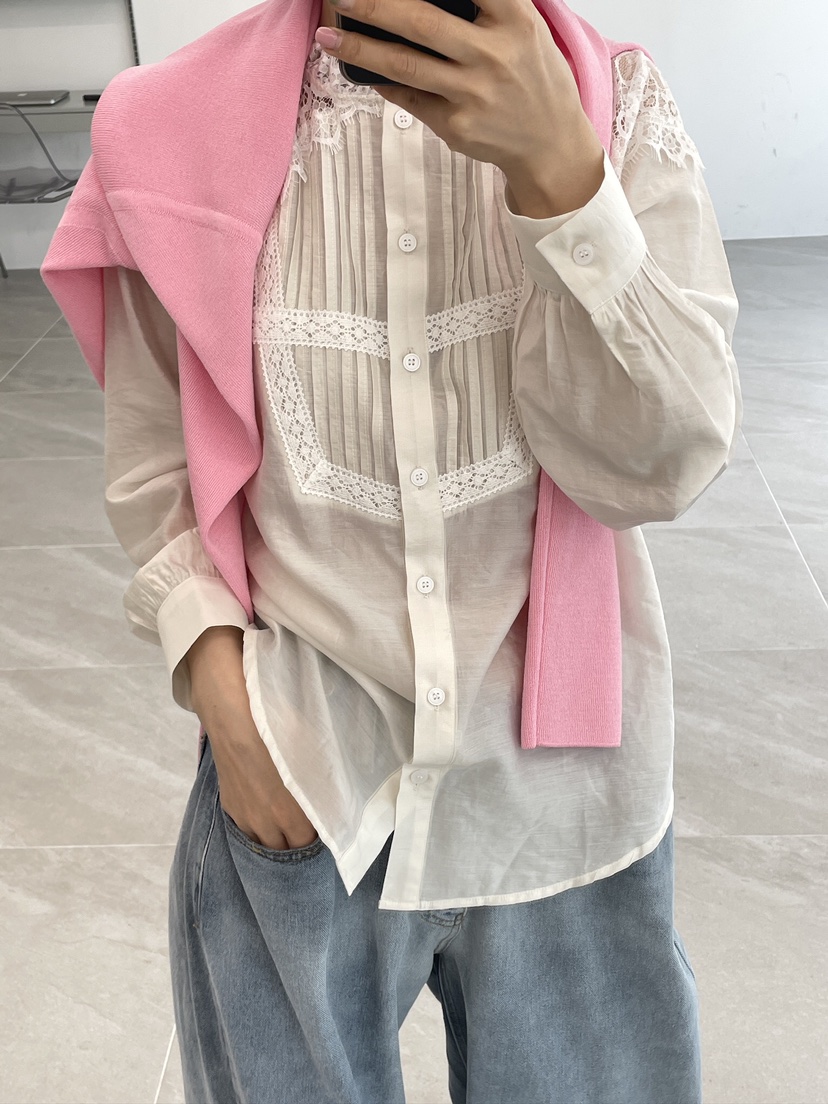 LEMATIN東大門實拍女裝新品26秋冬人氣熱賣時尚襯衫蕾絲衫LEMATIN襯衫/蕾絲衫