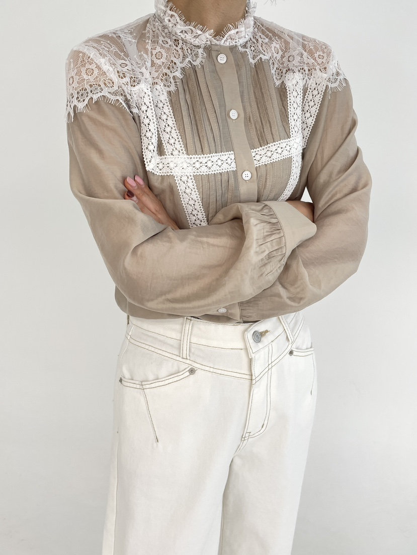 LEMATIN東大門實拍女裝新品26秋冬人氣熱賣時尚襯衫蕾絲衫LEMATIN襯衫/蕾絲衫
