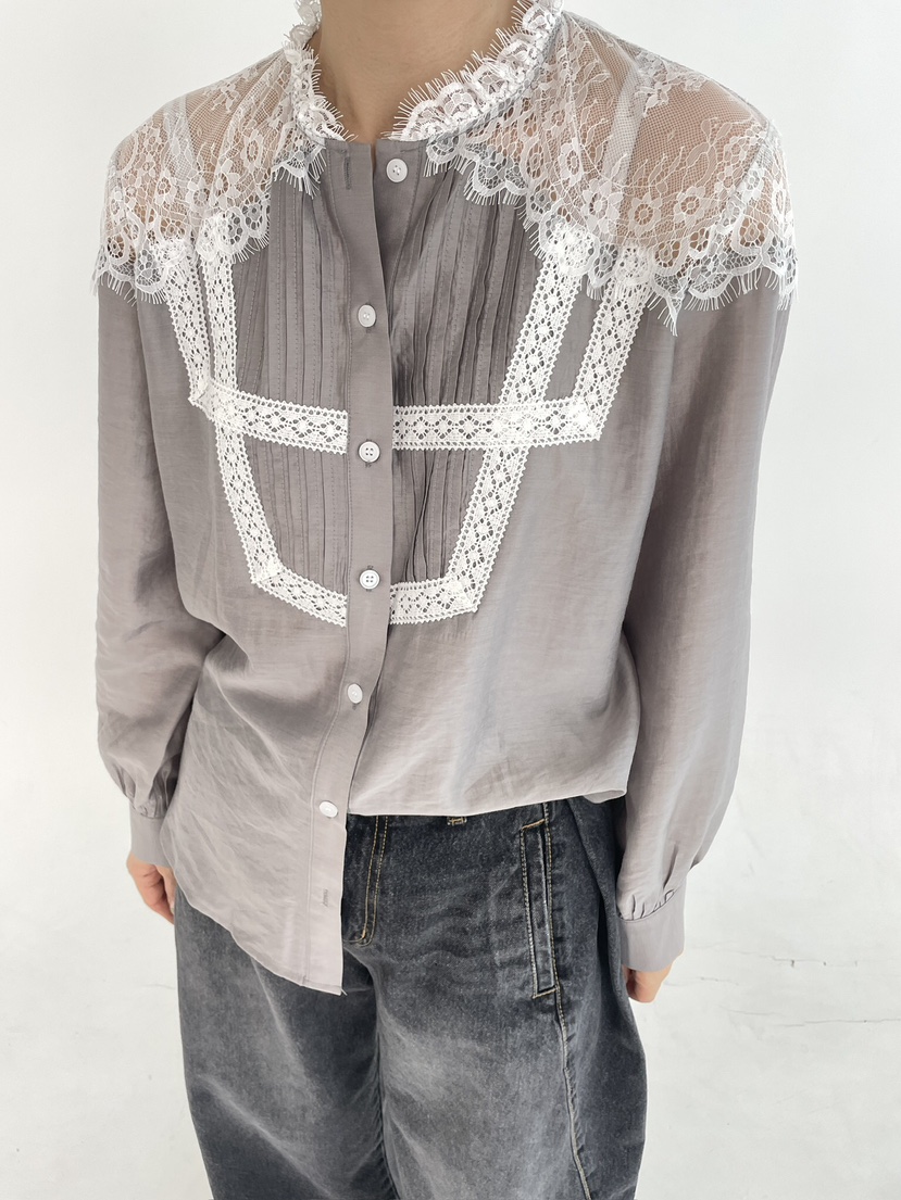 LEMATIN東大門實拍女裝新品26秋冬人氣熱賣時尚襯衫蕾絲衫LEMATIN襯衫/蕾絲衫