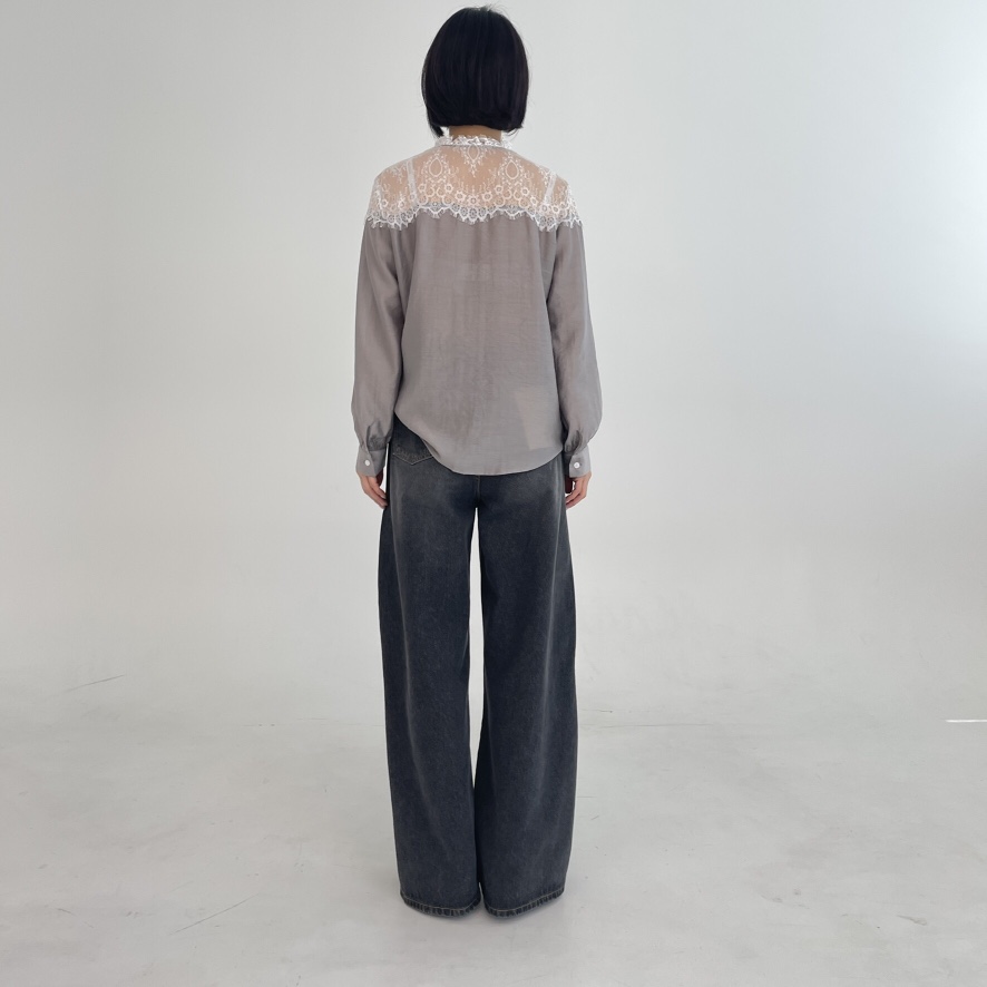 LEMATIN東大門實拍女裝新品26秋冬人氣熱賣時尚襯衫蕾絲衫LEMATIN襯衫/蕾絲衫