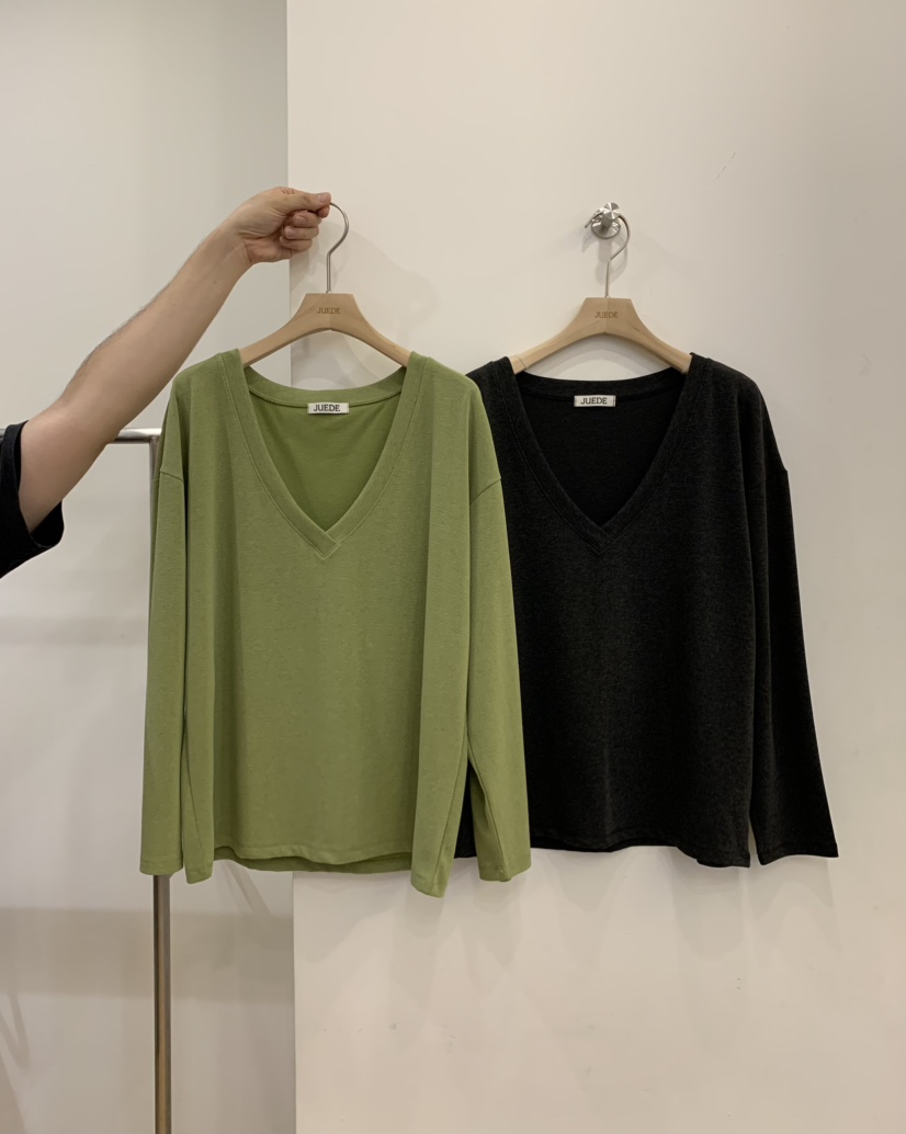 JUEDE韓國直郵女士新品26初秋長袖T恤JUEDE長袖T恤