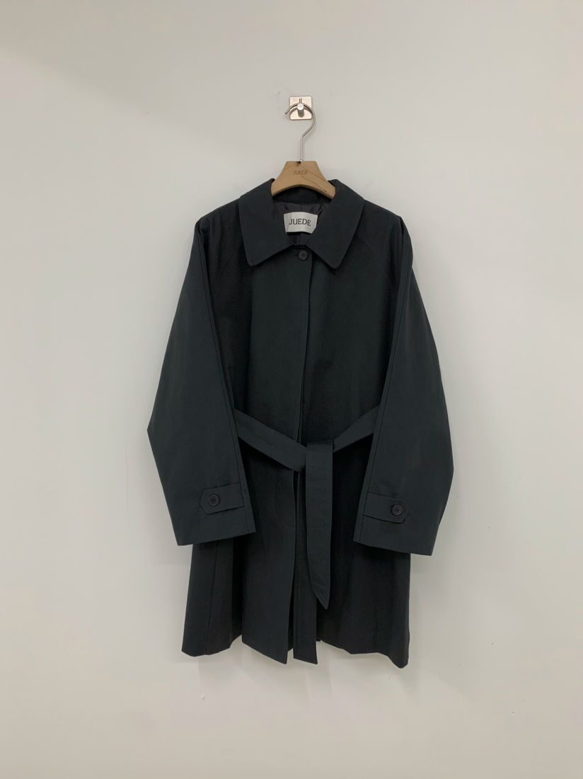 JUEDE韓國代購女士新品休閑夾克含腰帶JUEDE夾克圖色2