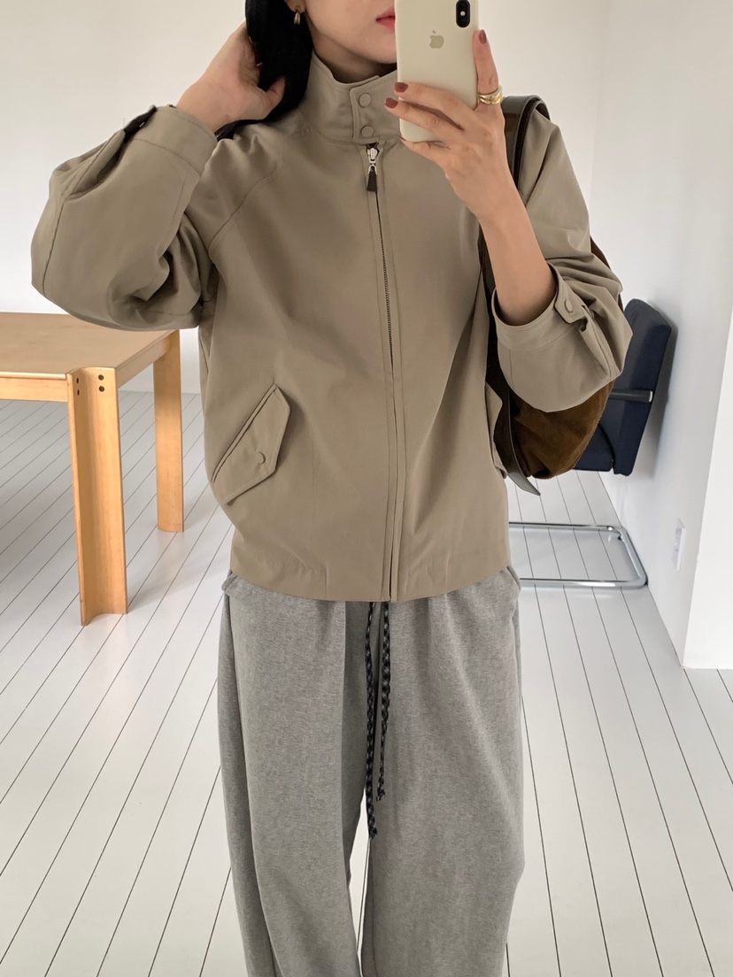 THE EYL東大門直郵女士新款真品26秋冬熱賣休閑夾克高領THE EYL夾克