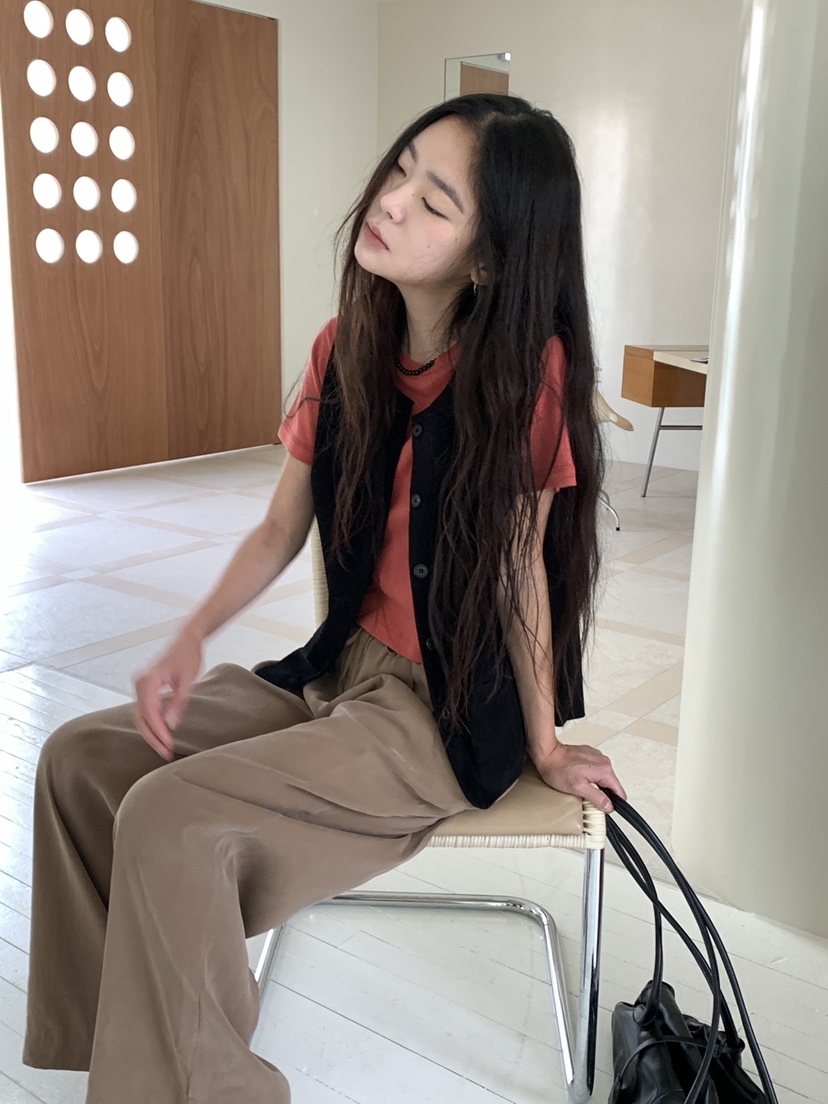 空韓國直郵女裝新品人氣休閑推薦時尚真品26初秋馬甲天鵝絨TORRE馬甲