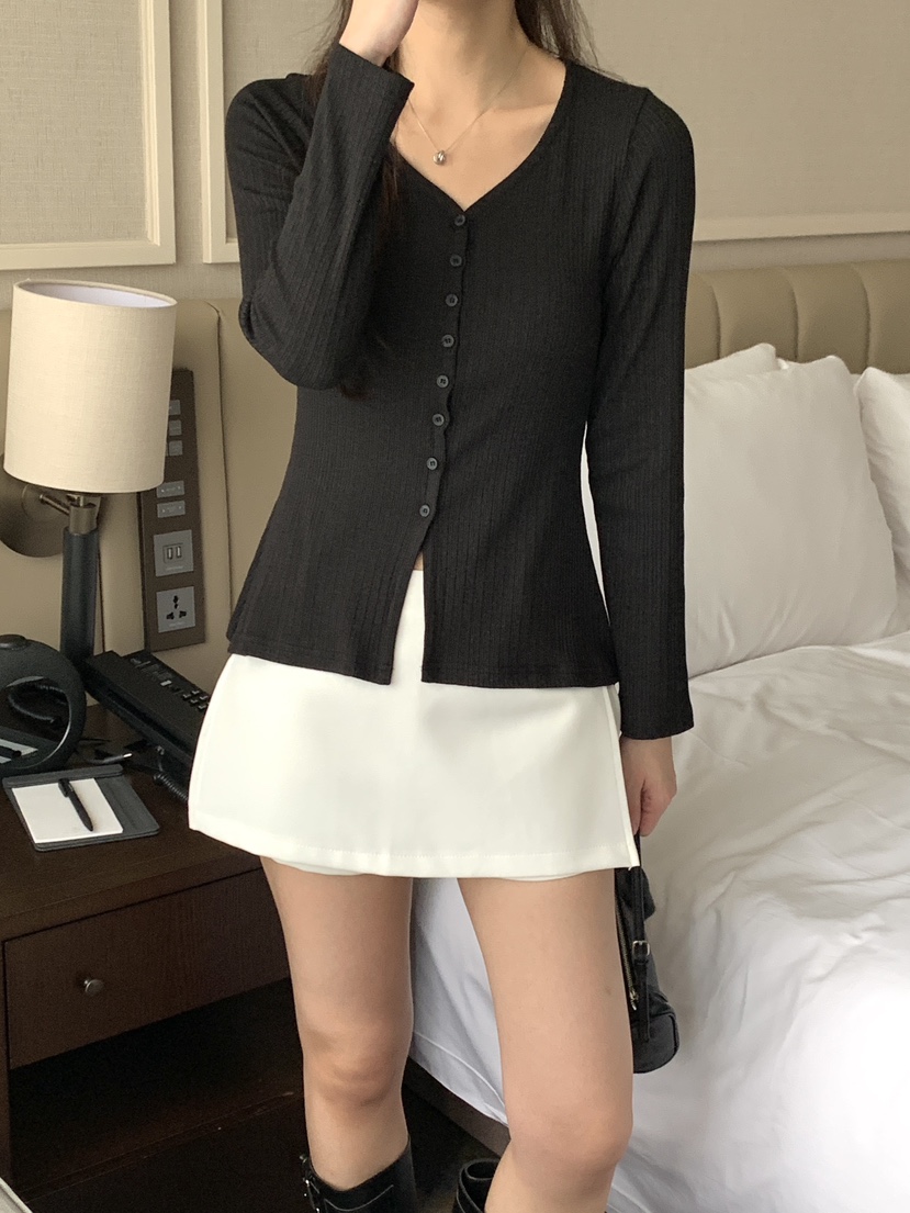 FRILL-T/DADA東大門代購女士新品人氣26初秋推薦開衫修身FRILL-T/DADA開衫圖色2