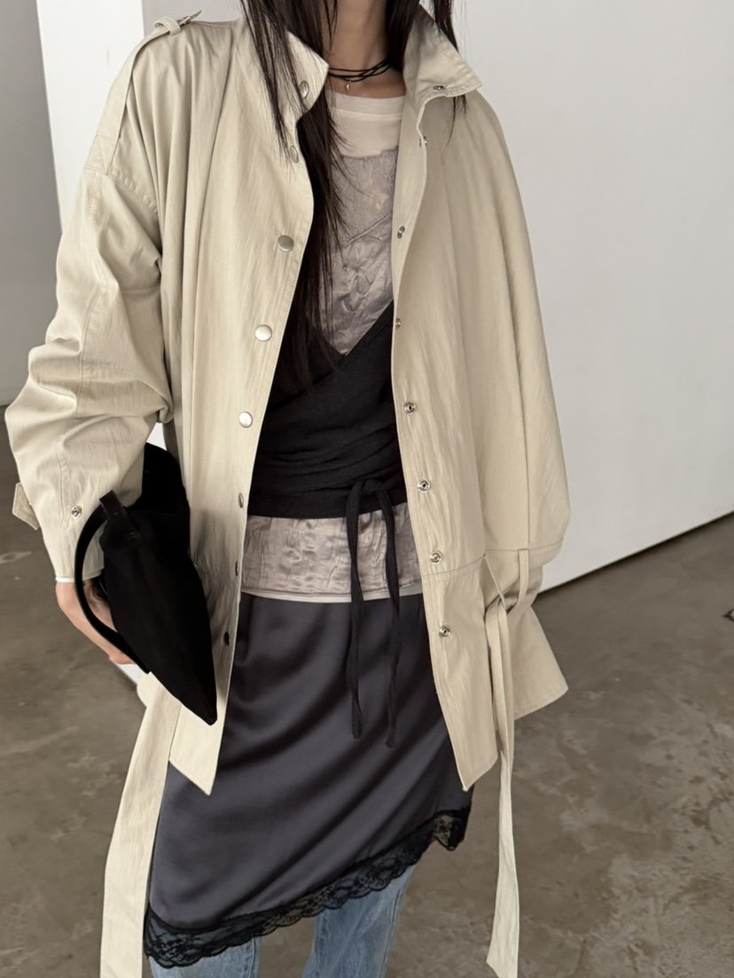 FOSET東大門代購女裝新款真品26秋冬人氣熱賣推薦夾克含腰帶FOSET夾克