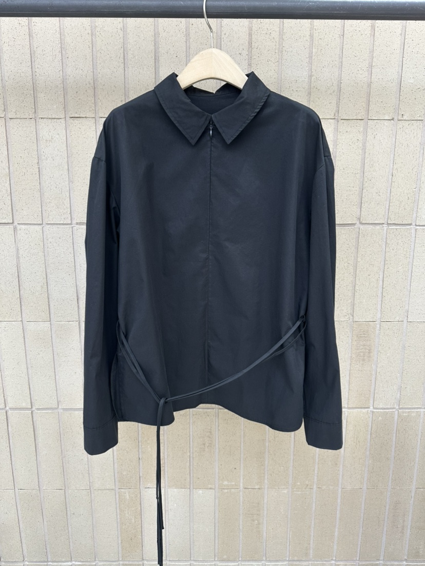 FOSET韓國代購女士新品26秋冬26初秋推薦人氣襯衫蕾絲衫拉鏈FOSET襯衫/蕾絲衫圖色2