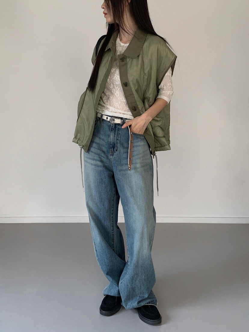 PLAYBUTTON-P東大門代購女裝新款26初秋熱賣真品推薦馬甲PLAYBUTTON馬甲
