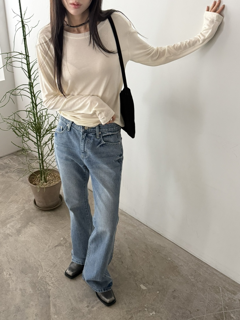 FOSET韓國直郵女士新品真品時尚熱賣休閑26初秋推薦長袖T恤FOSET長袖T恤