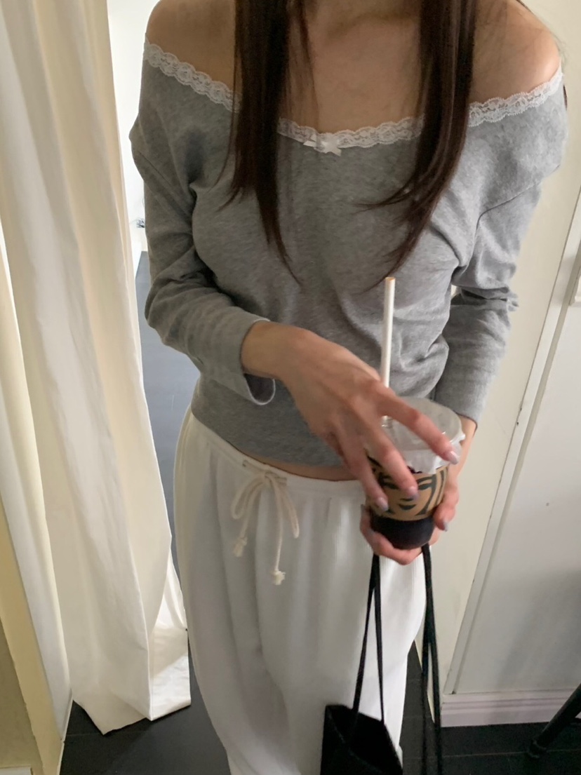 LIKEVAM東大門代購女士新款熱賣26初秋真品休閑推薦T恤蕾絲LIKEVAMT恤