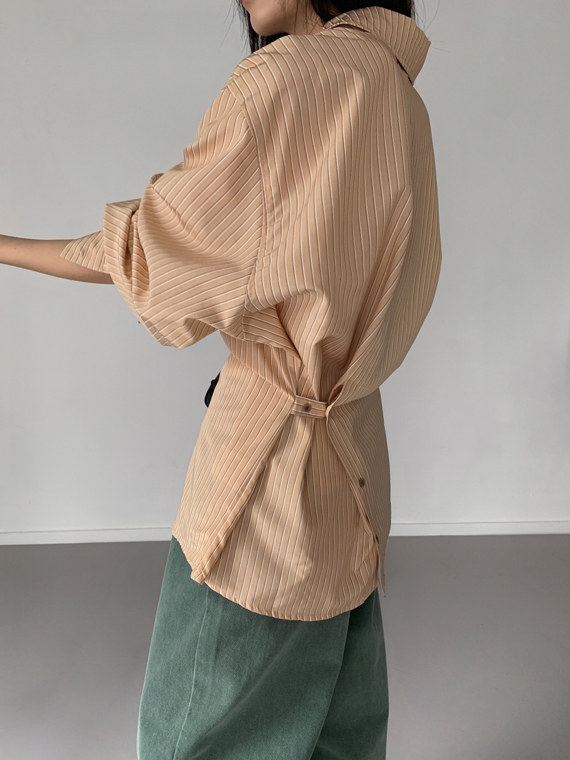PLAYBUTTON-P東大門直郵女裝新款推薦26秋冬休閑襯衫蕾絲衫PLAYBUTTON襯衫/蕾絲衫