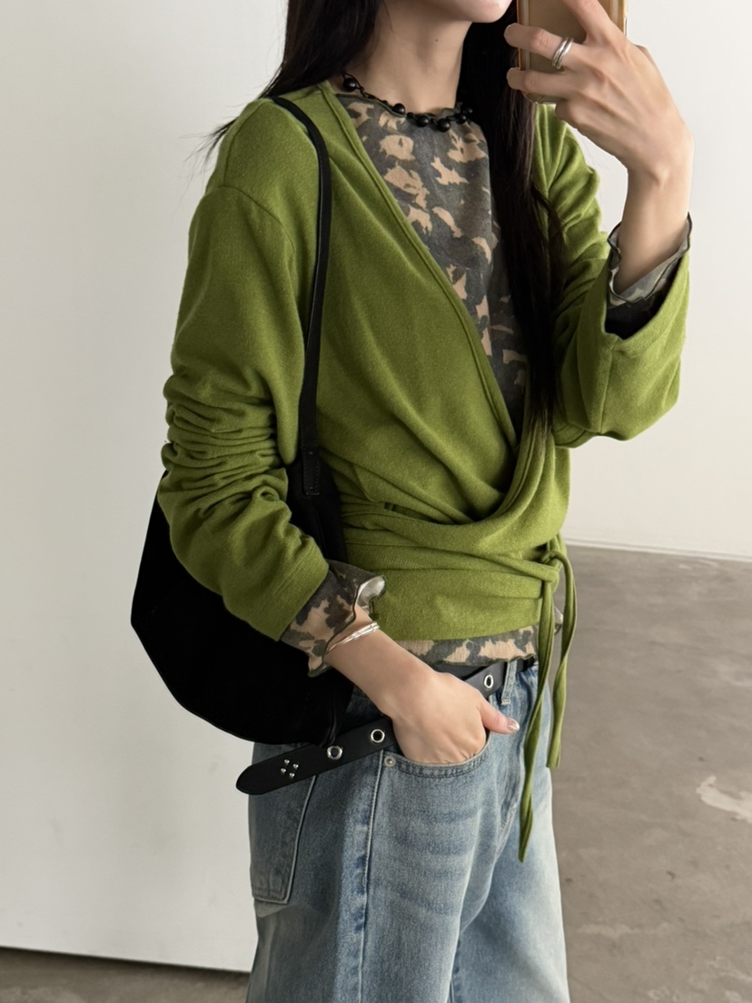 FOSET東大門代購女士新款26初秋真品熱賣休閑針織衫羊毛開襟FOSET針織衫