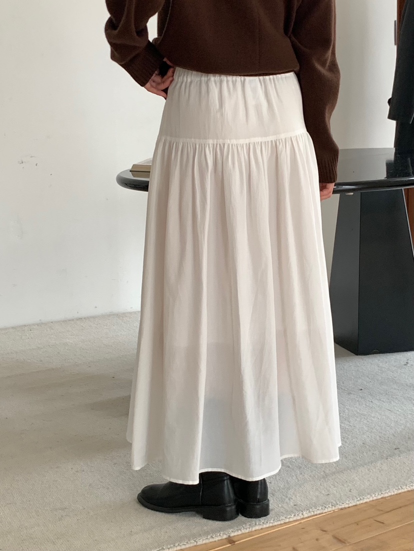 THE EYL韓國直郵女士新品休閑人氣26初秋熱賣26秋冬長裙褶皺THE EYL長裙