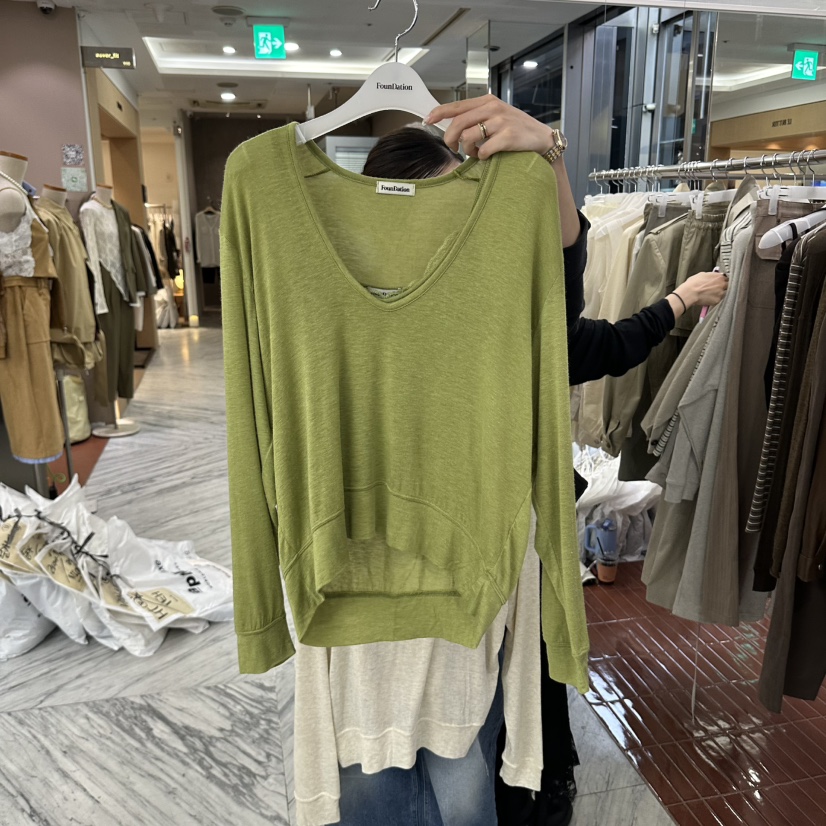 FOUNDATION東大門直郵女裝新品人氣真品休閑推薦套裝柔軟FOUNDATION套裝圖色2