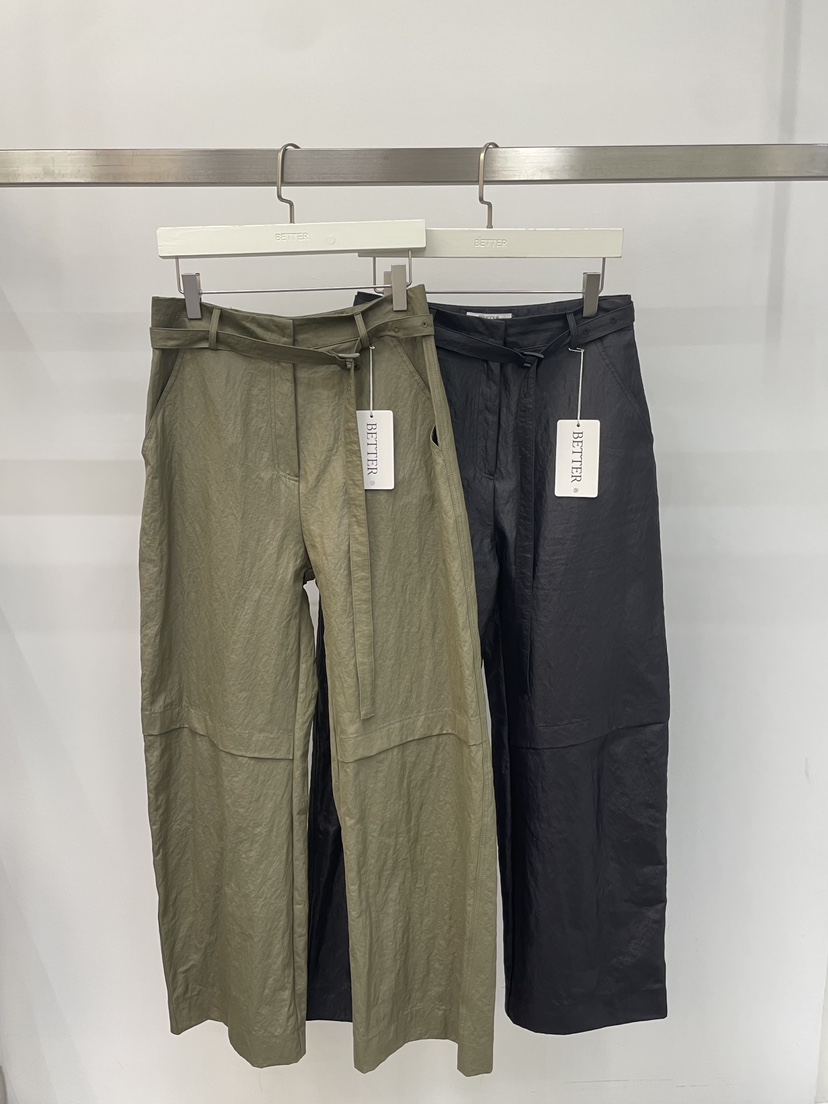 BETTER東大門實拍女裝新品26秋冬推薦時尚休閑休閑褲含腰帶BETTER休閑褲