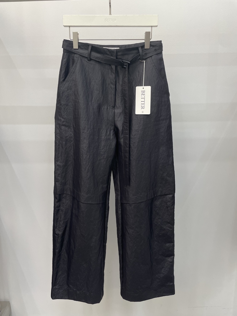 BETTER東大門實拍女裝新品26秋冬推薦時尚休閑休閑褲含腰帶BETTER休閑褲圖色2