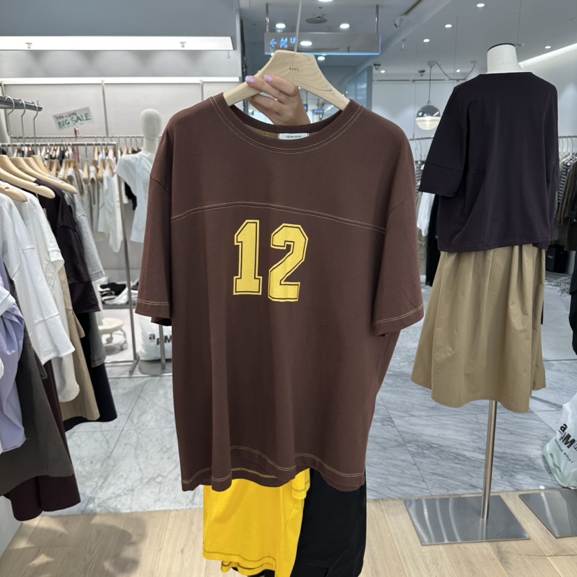 REVE-L韓國直郵女裝新品熱賣時尚真品人氣推薦26初秋T恤染色REVE-LT恤圖色4
