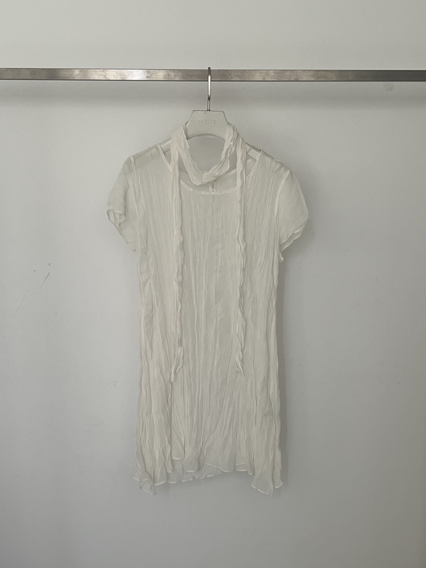 BETTER韓國代購女士新品26秋冬真品休閑時尚連衣裙含圍巾BETTER連衣裙圖色1