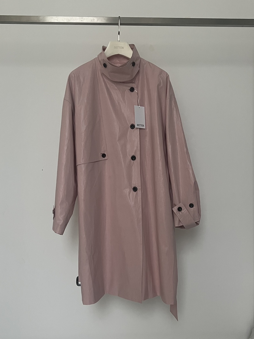BETTER韓國直郵女士新品推薦人氣熱賣休閑長款風衣含腰帶BETTER長款風衣圖色1