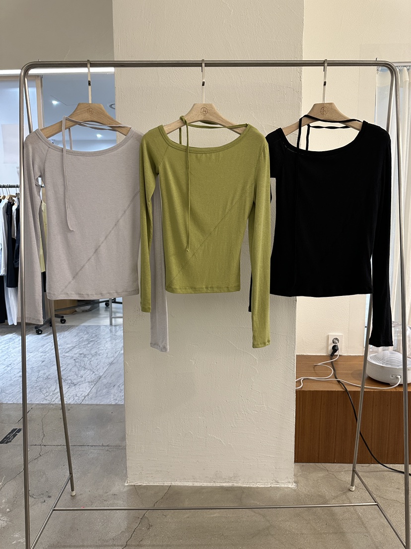 BPLAN韓國直郵女裝新品26秋冬熱賣推薦真品26初秋長袖T恤圍巾BPLAN長袖T恤
