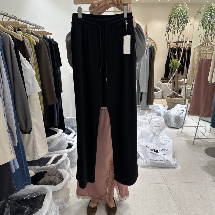 GRACIA韓國代購女士新款26秋冬26初秋真品熱賣人氣休閑褲GRACIA休閑褲圖色3黑色
