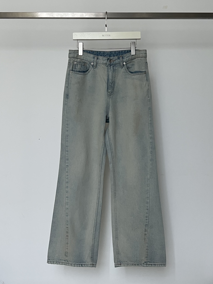 BETTER東大門實拍女裝新品26秋冬休閑真品時尚人氣牛仔褲BETTER牛仔褲圖色1