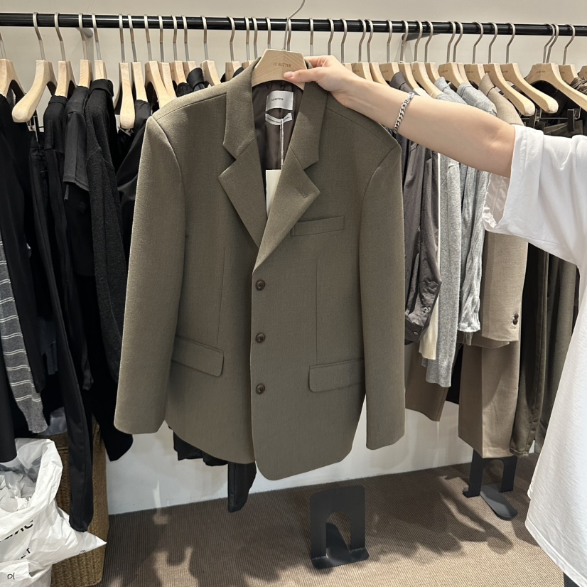 LE BUTTER韓國代購女士新款真品休閑26秋冬時尚西裝西服LE BUTTER西裝/西服圖色2卡其色