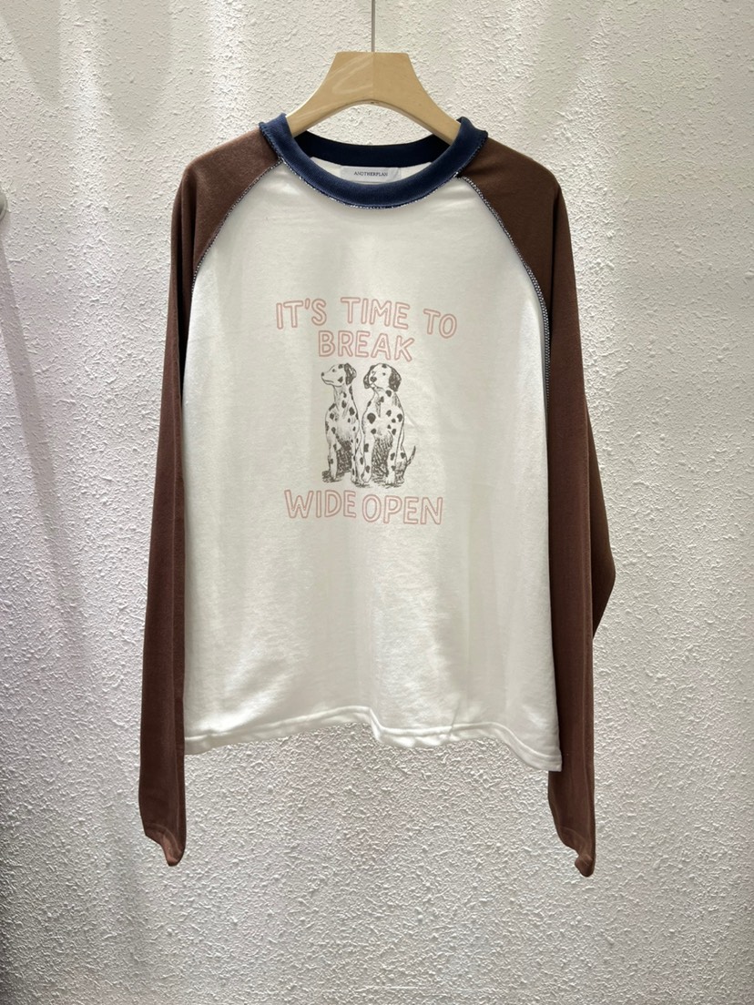 MONGDDANG韓國直郵女裝新品推薦真品人氣26初秋時尚長袖T恤MONGDDANG長袖T恤圖色2