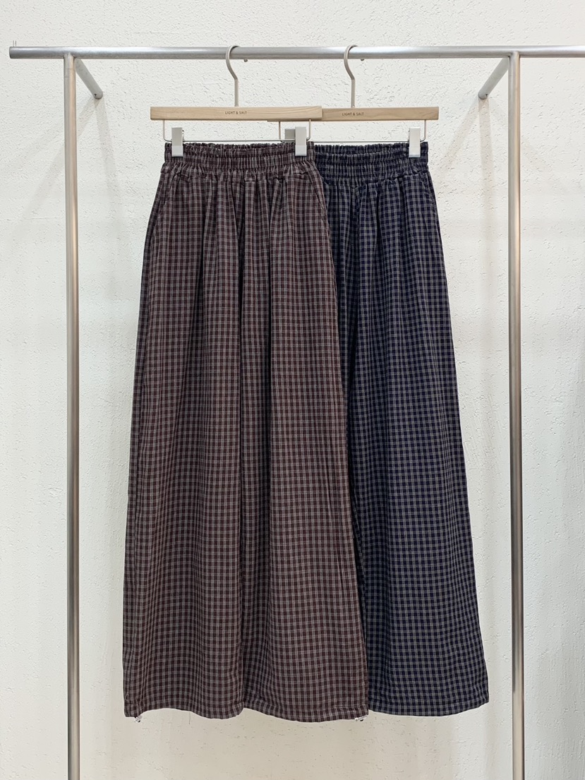 LIGHT AND SALT東大門代購女裝新品熱賣休閑褲毛絨格紋LIGHT AND SALT休閑褲