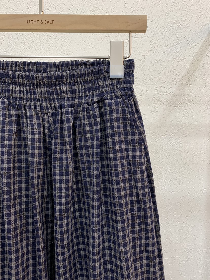 LIGHT AND SALT東大門代購女裝新品熱賣休閑褲毛絨格紋LIGHT AND SALT休閑褲