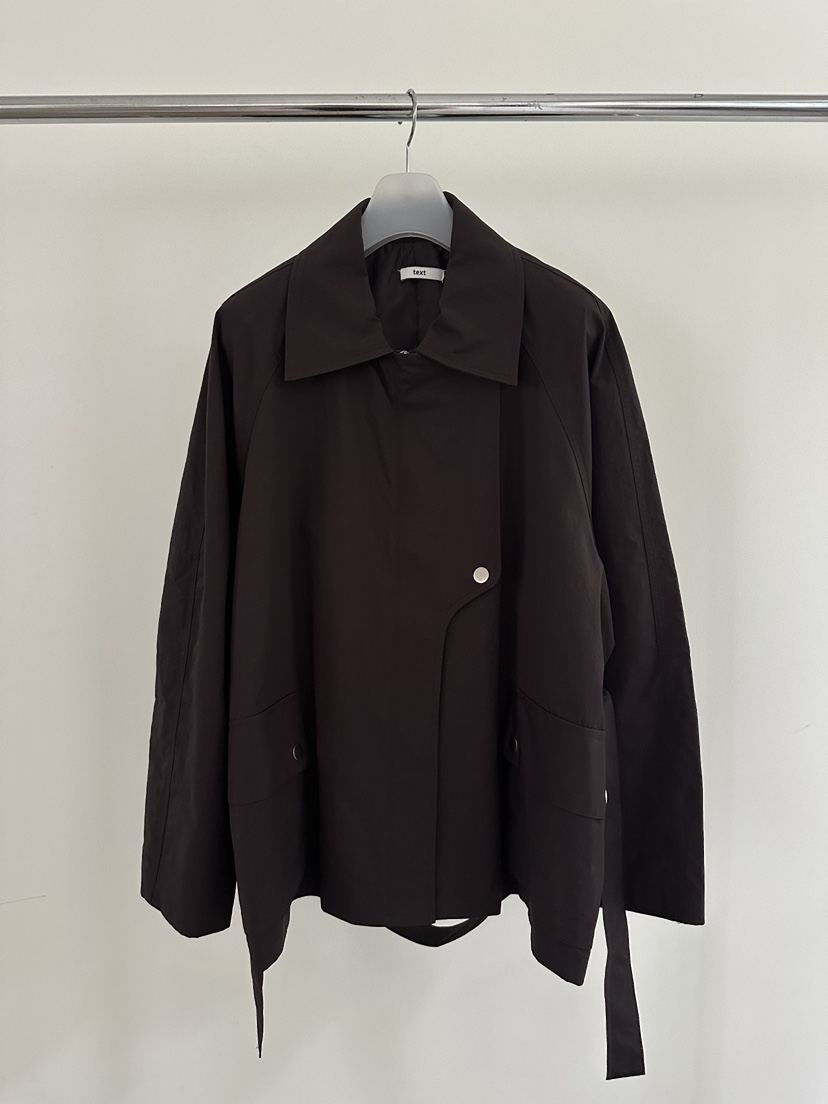 MAINT東大門代購女裝新品26秋冬真品26初秋推薦夾克含腰帶MAINT夾克圖色3酒紅