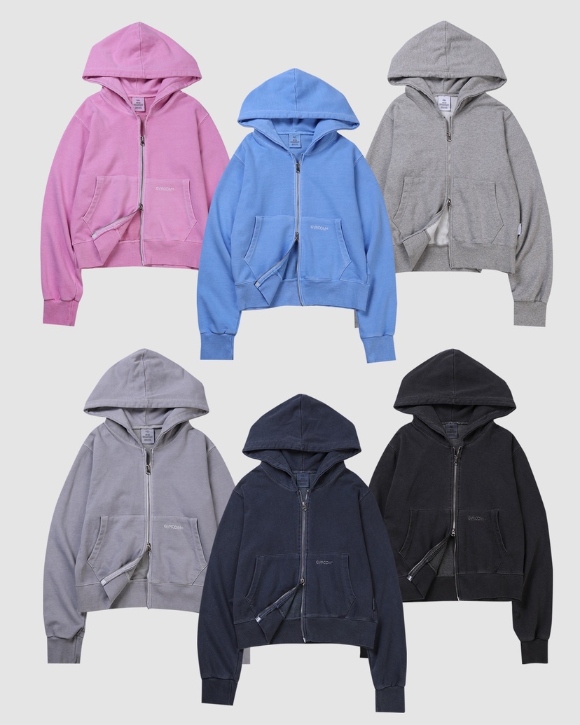 GVR COMPANY/RAWOO東大門代購女裝新款真品衛衣拉鏈連帽衫GVR COMPANY/RAWOO衛衣