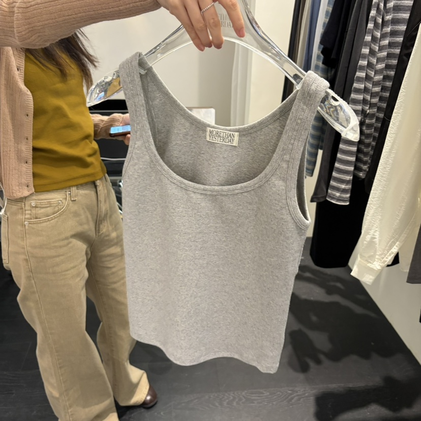LMT（SAND LIMITED）（不代購）東大門直郵女士新品推薦吊帶背心MORE THAN YESTERDAY/LOVE YOU SO MUCH吊帶/背心圖色1