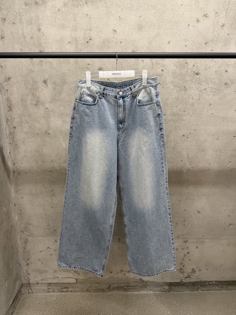EST東大門代購女裝新款休閑熱賣26初秋真品牛仔褲寬松牛仔EST/RAWHAUS牛仔褲圖色1