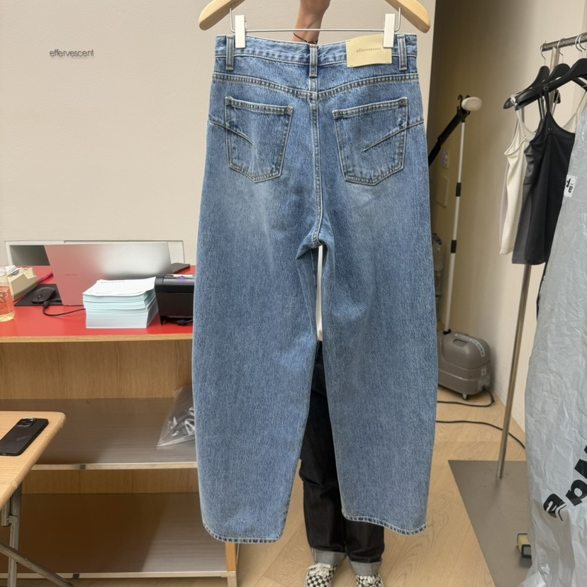 EFFERVESCENT東大門實拍女士新品休閑26秋冬熱賣真品牛仔褲evc/effervescent牛仔褲