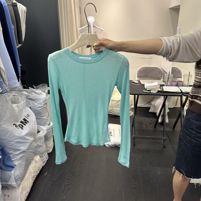 SALT BREAD韓國直郵女裝新品26秋冬推薦休閑26初秋長袖T恤SALT BREAD長袖T恤圖色2