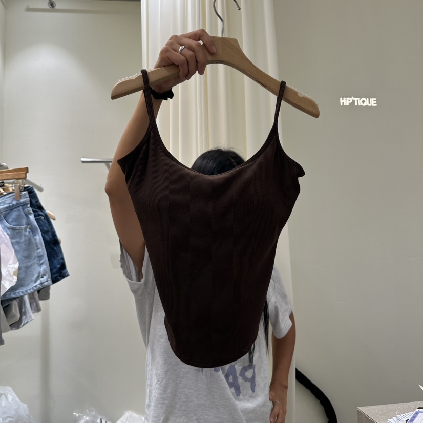 ROUGH韓國直郵女士新品休閑推薦人氣熱賣26初秋26秋冬吊帶背心ROUGH吊帶/背心圖色3棕色
