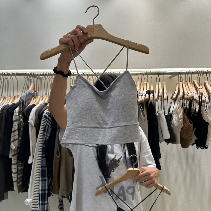 ROUGH東大門代購女裝新品真品26秋冬休閑人氣推薦吊帶背心ROUGH吊帶/背心圖色2