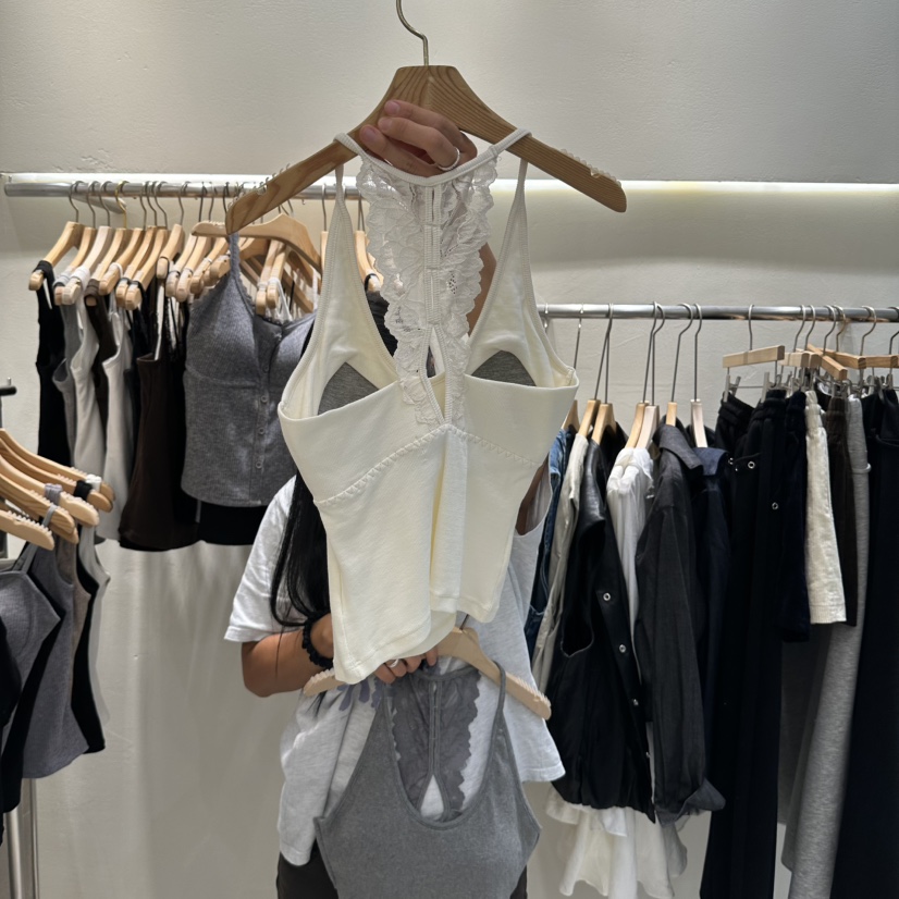 ROUGH韓國代購女士新品熱賣人氣時尚26秋冬休閑真品吊帶背心ROUGH吊帶/背心