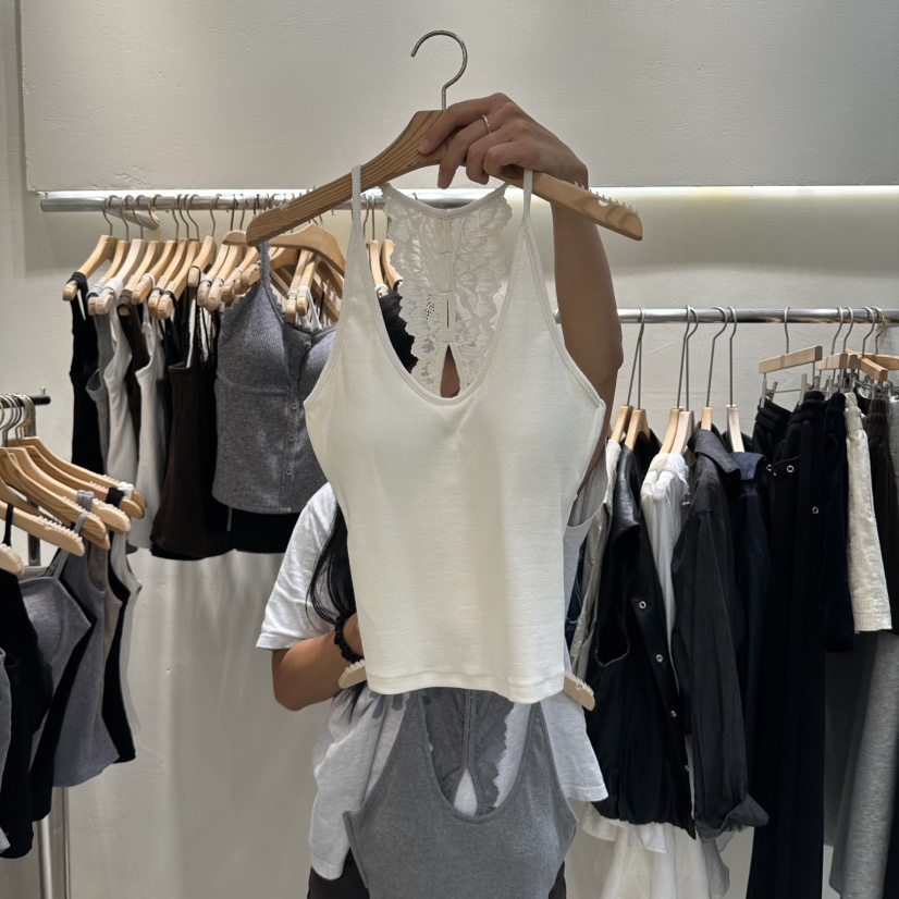 ROUGH韓國代購女士新品熱賣人氣時尚26秋冬休閑真品吊帶背心ROUGH吊帶/背心圖色1