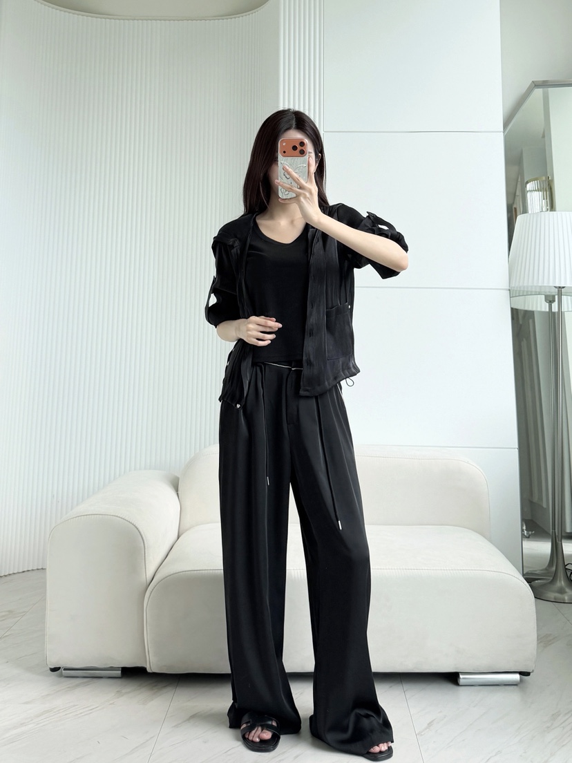 CLOTH東大門實拍女士新品26初秋熱賣26秋冬休閑休閑褲含繩CLOTH休閑褲