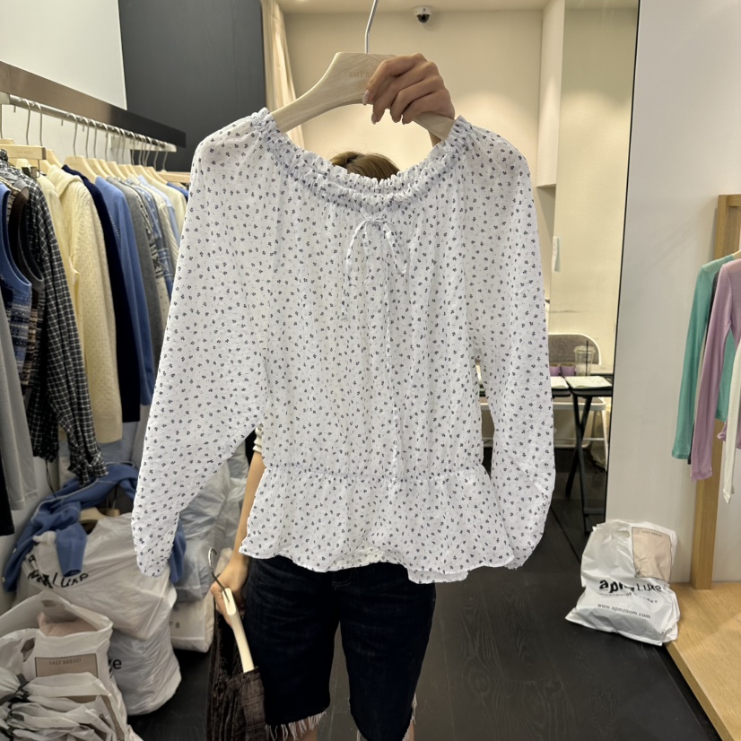 SALT BREAD東大門代購女士新品時尚推薦26秋冬襯衫蕾絲衫SALT BREAD襯衫/蕾絲衫圖色1