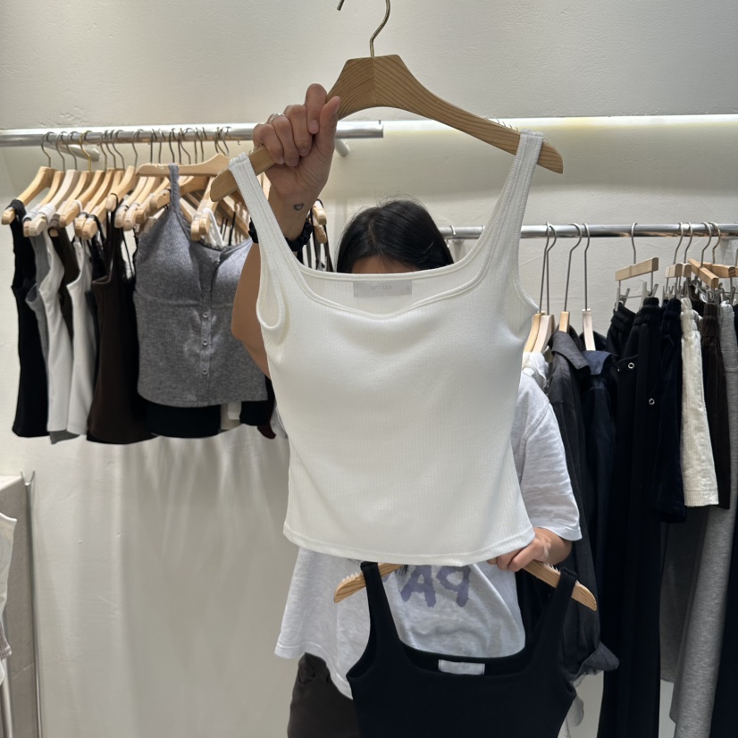 ROUGH東大門代購女士新品熱賣26初秋休閑時尚吊帶背心無袖ROUGH吊帶/背心圖色4