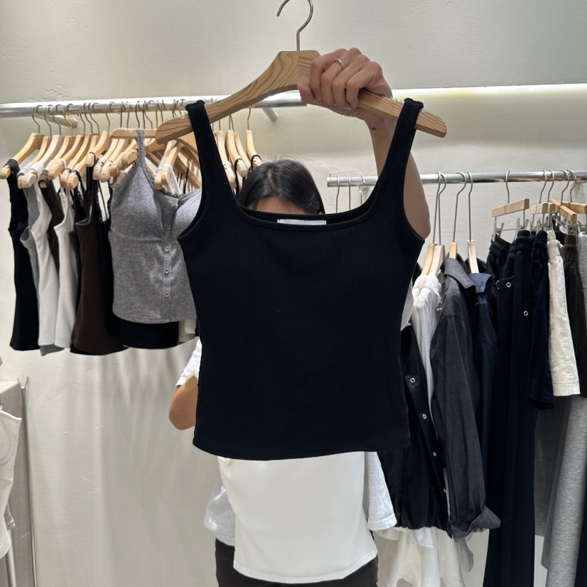 ROUGH東大門代購女士新品熱賣26初秋休閑時尚吊帶背心無袖ROUGH吊帶/背心圖色5