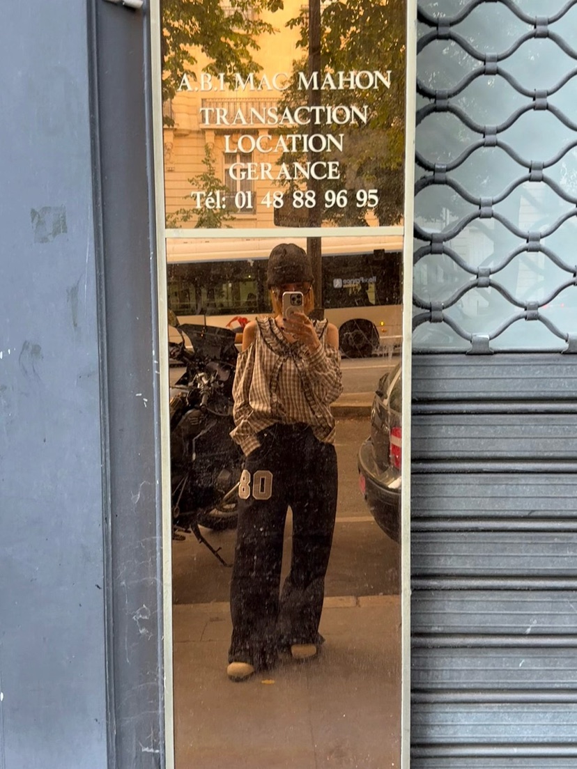 ZEROZERO韓國直郵26秋冬新品時尚真品熱賣襯衫蕾絲衫格紋ZEROZERO襯衫/蕾絲衫