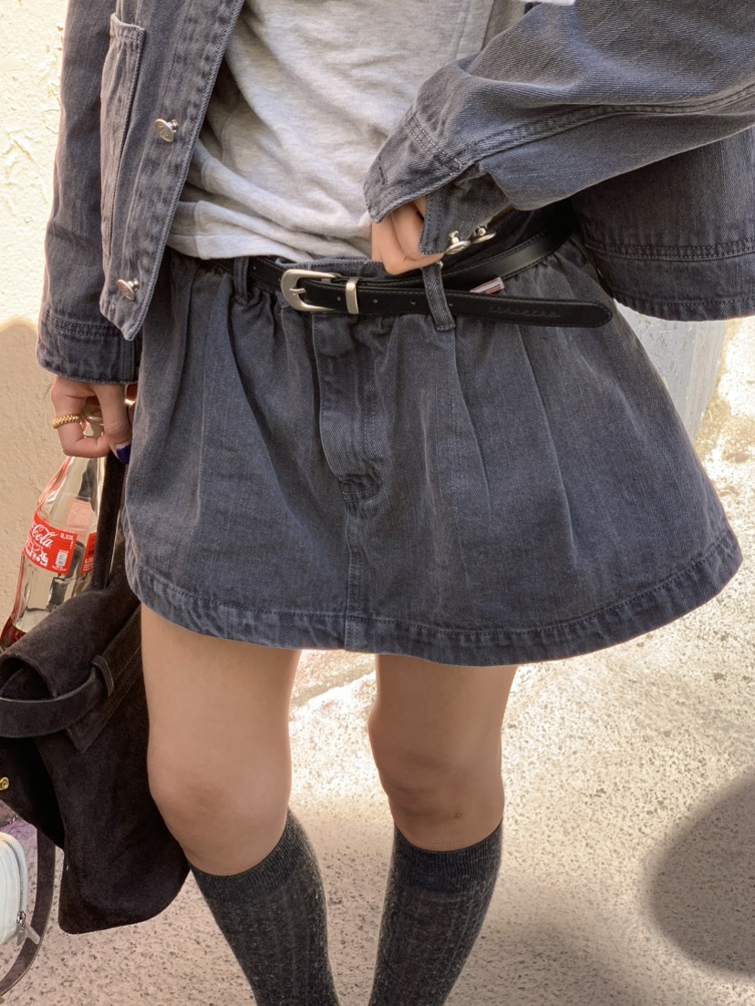 ZEROZERO韓國代購女裝新款人氣熱賣真品短裙不含腰帶褶皺ZEROZERO短裙