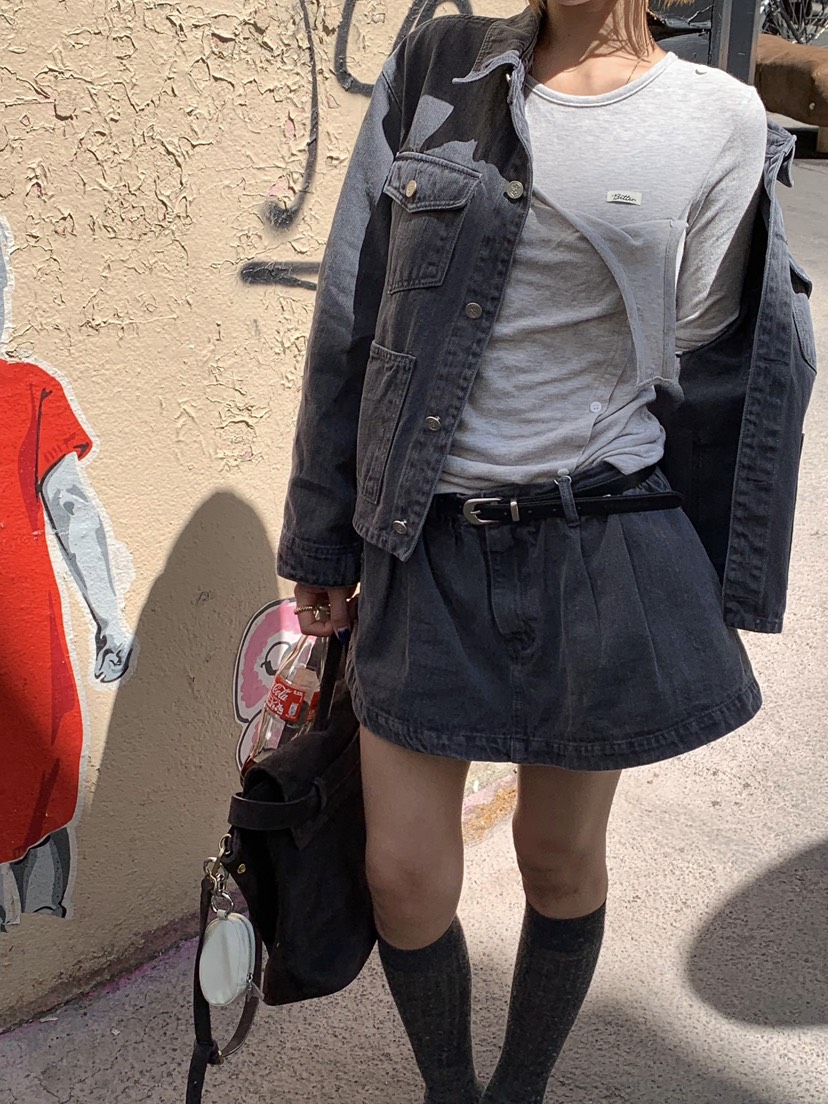 ZEROZERO韓國代購女裝新款人氣熱賣真品短裙不含腰帶褶皺ZEROZERO短裙