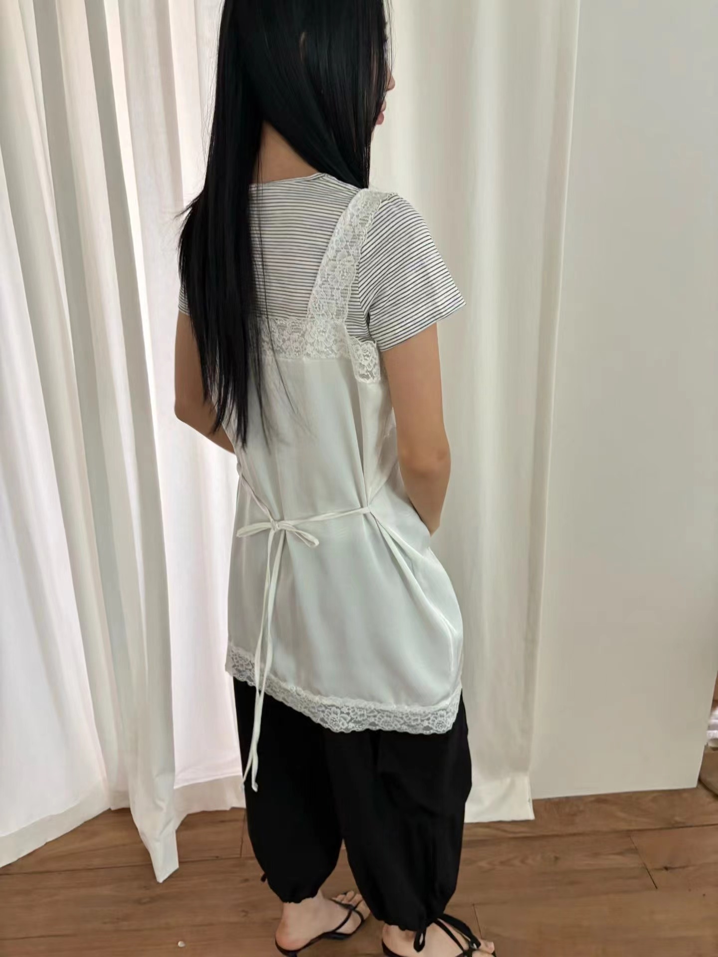 SAEBYEOK韓國代購26秋冬新款休閑吊帶背心不含內搭豹紋長款SAEBYEOK吊帶/背心