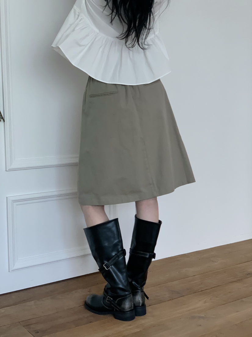 RIPPLE-P韓國直郵女士新款休閑熱賣真品半身裙中短裙口袋RIPPLE-P半身裙/中短裙