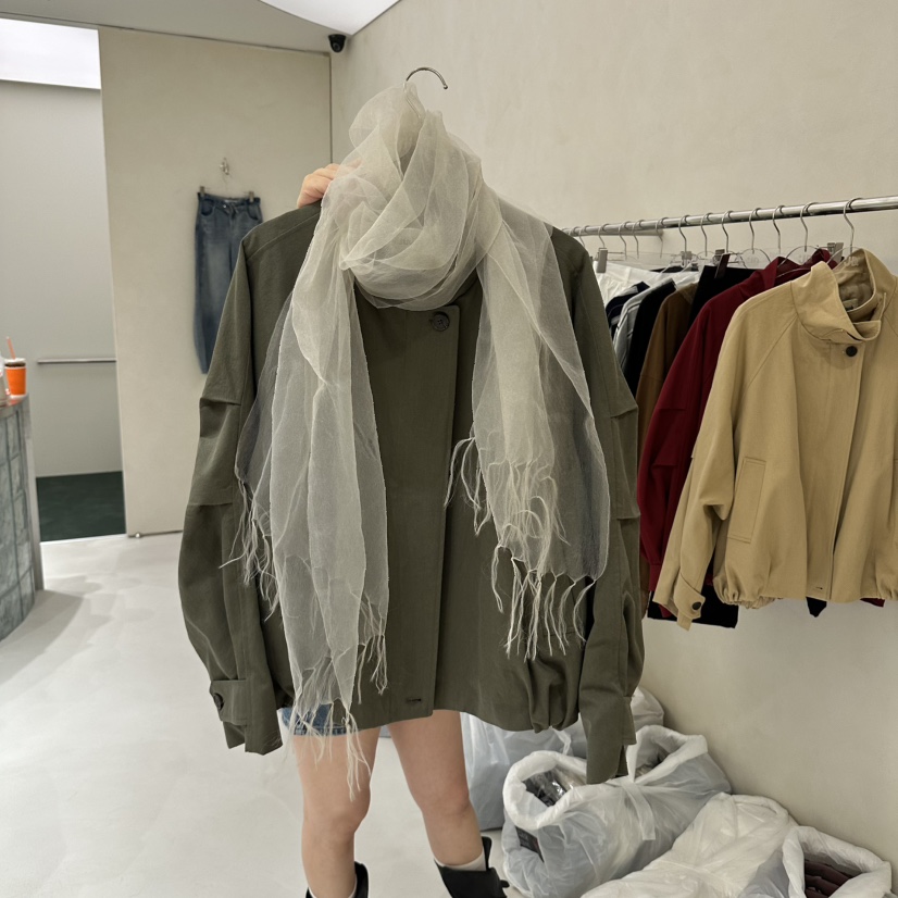 JUDYQUE東大門直郵女士新款休閑推薦時尚人氣夾克不含圍巾JUDYQUE夾克圖色3